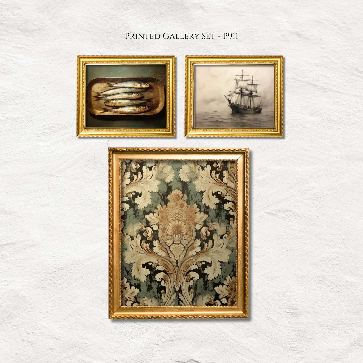 SET OF NINE Prints | P911 | Dark Green Collection