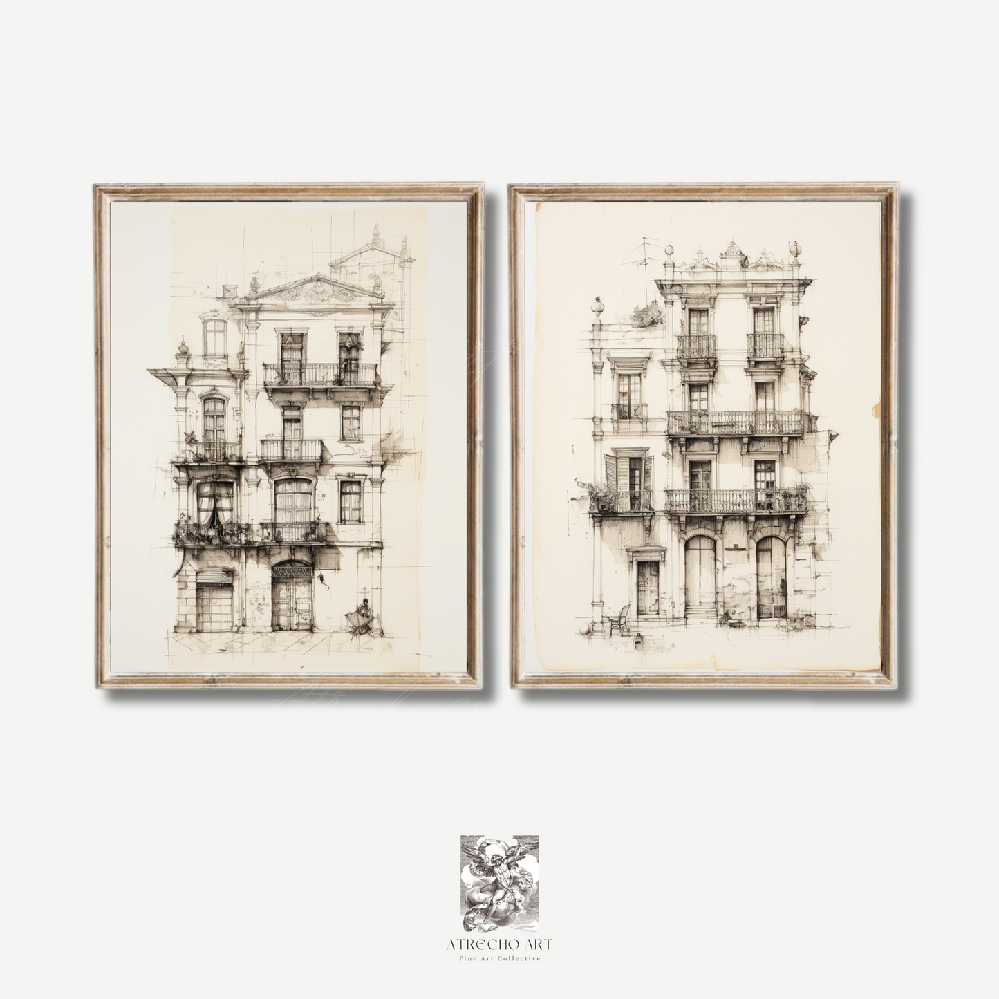 SET OF TWO Prints | P201 | Facades