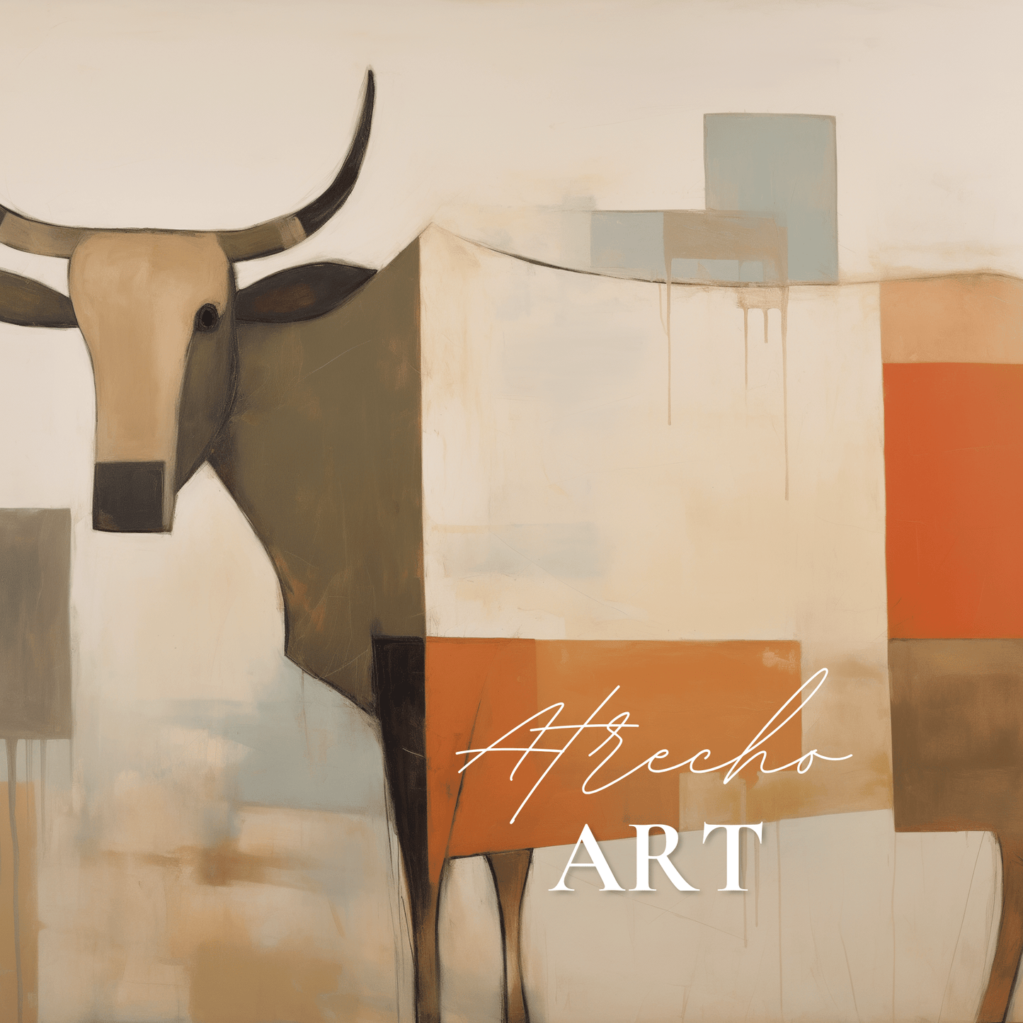 ABSTRACT BULL | Printed Artwork | AB22