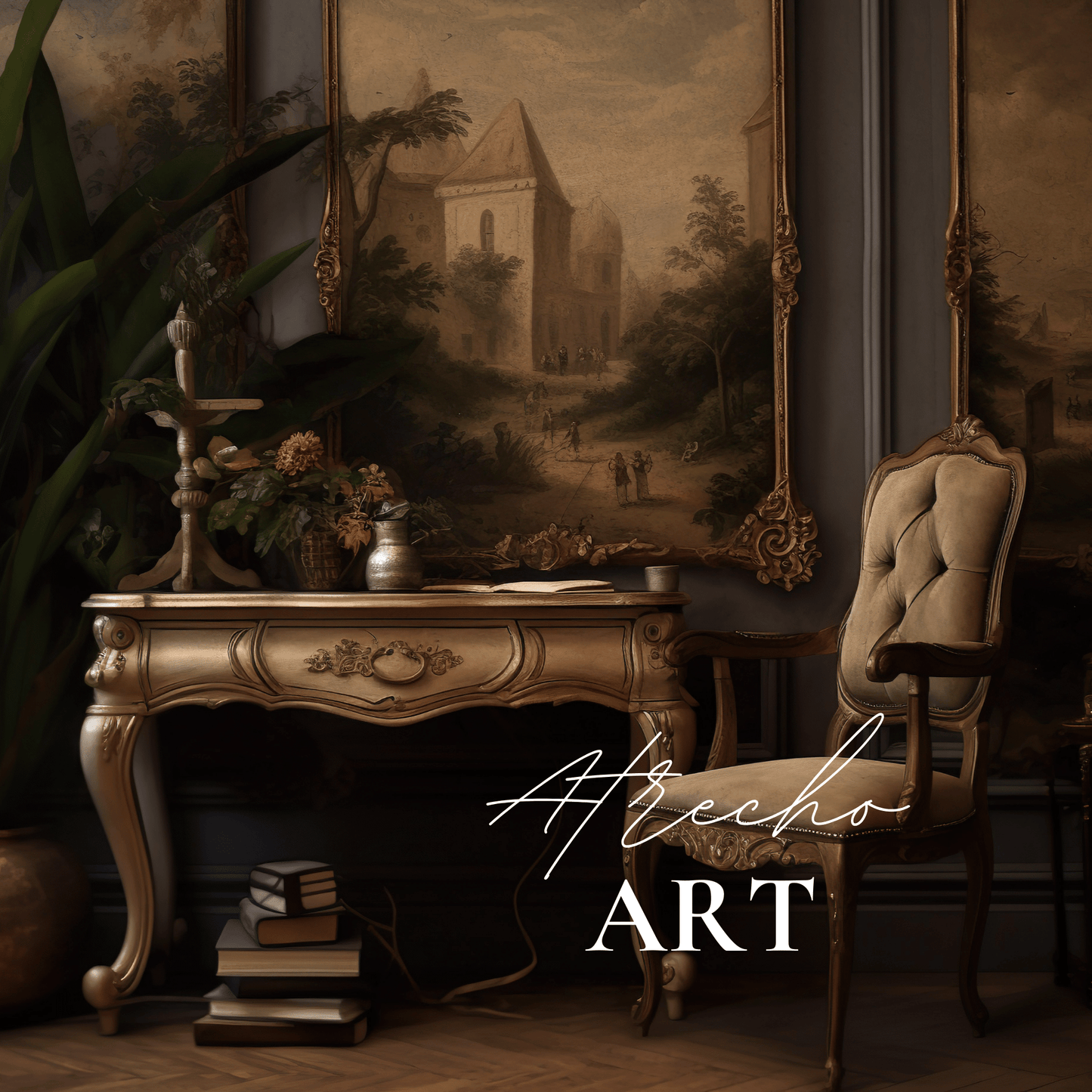 VINTAGE DESK | Printed Artwork | SL10