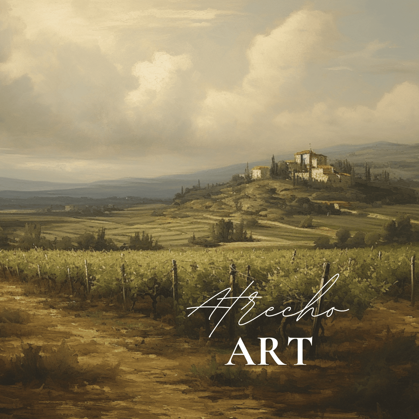 VINEYARD | Matte Canvas Artwork | L075