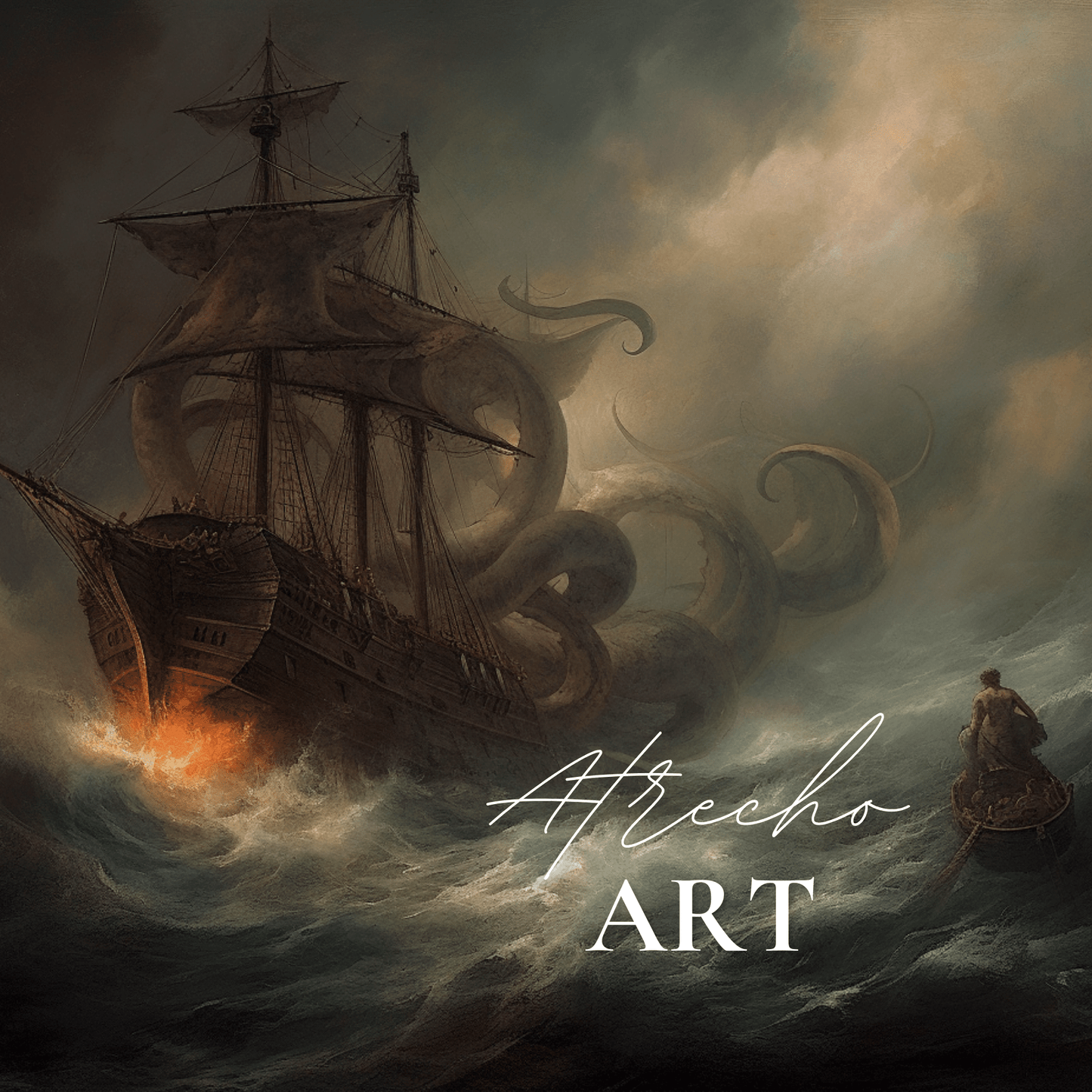 SHIP ATTACK | Printed Artwork | NA09