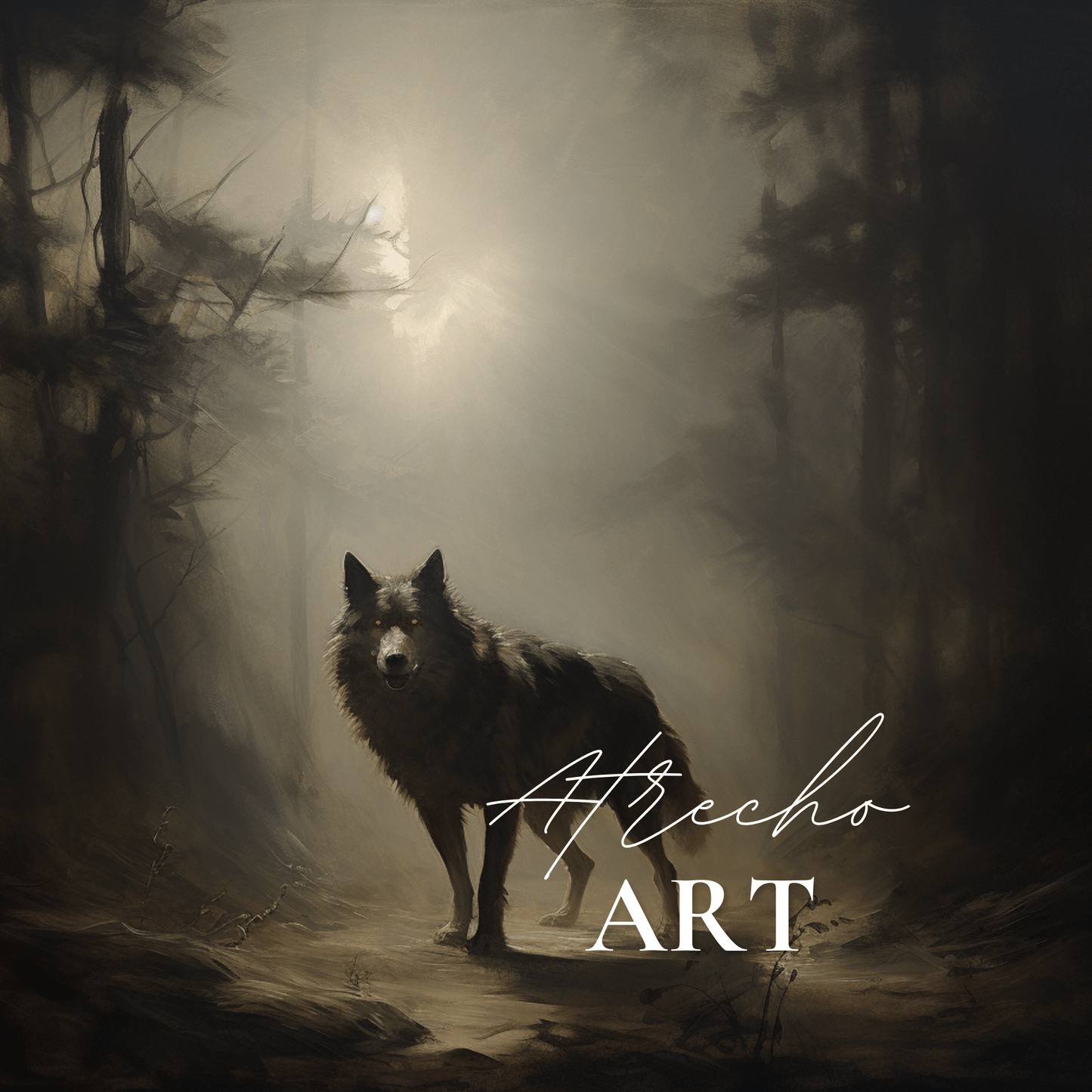 MENACING WOLF | Printed Artwork | AN21