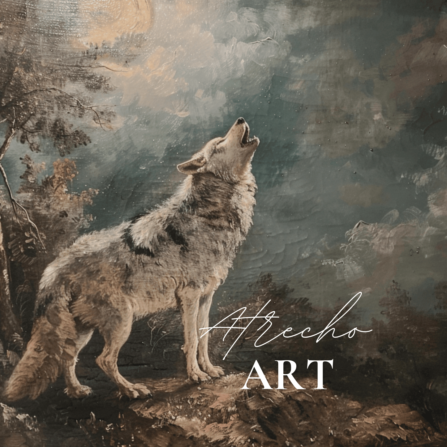 HOWLING WOLF | Printed Artwork | AN86