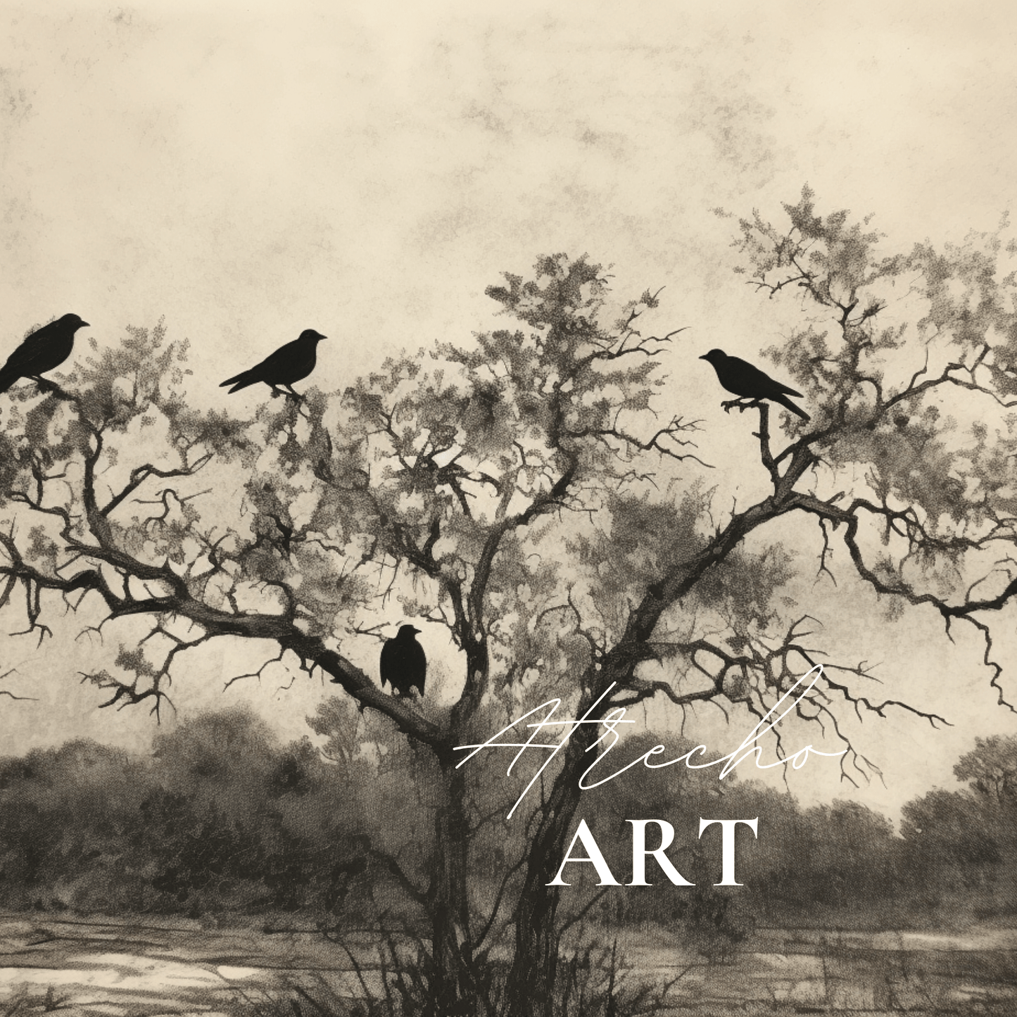 RAVENS IN A TREE | Printed Artwork | AN22