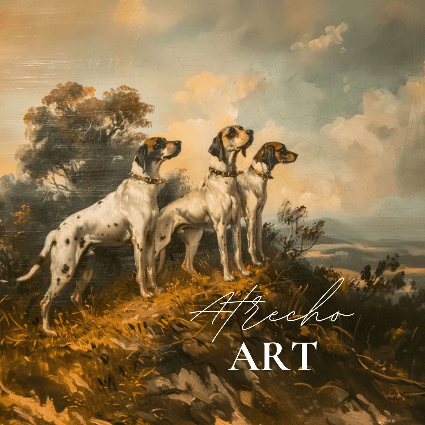 HUNTING DOGS | Printed Artwork | AN87