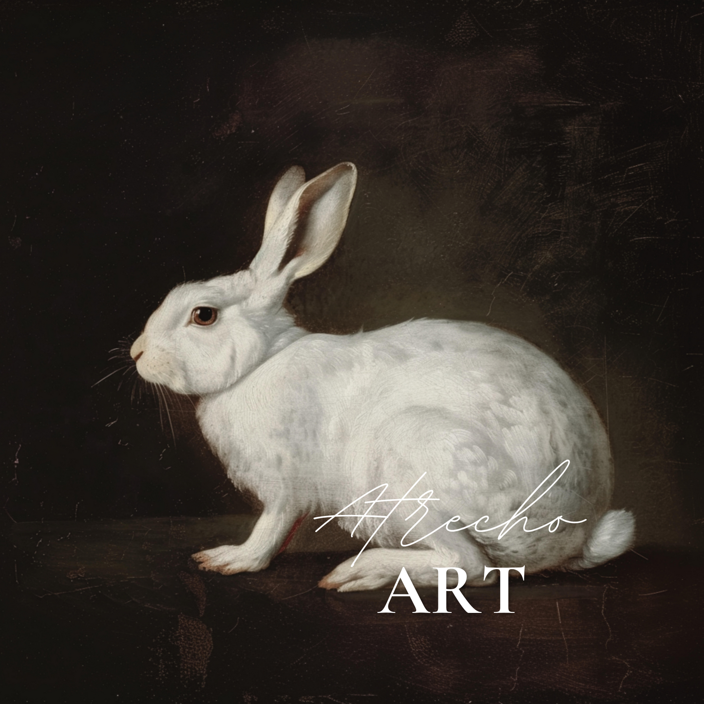 WHITE RABBIT | Printed Artwork | AN88