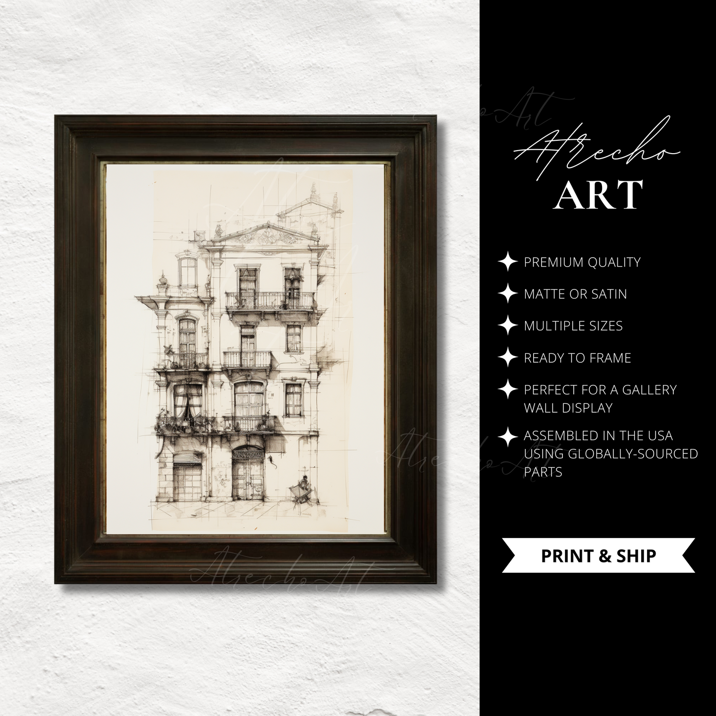 SET OF TWO Prints | P201 | Facades