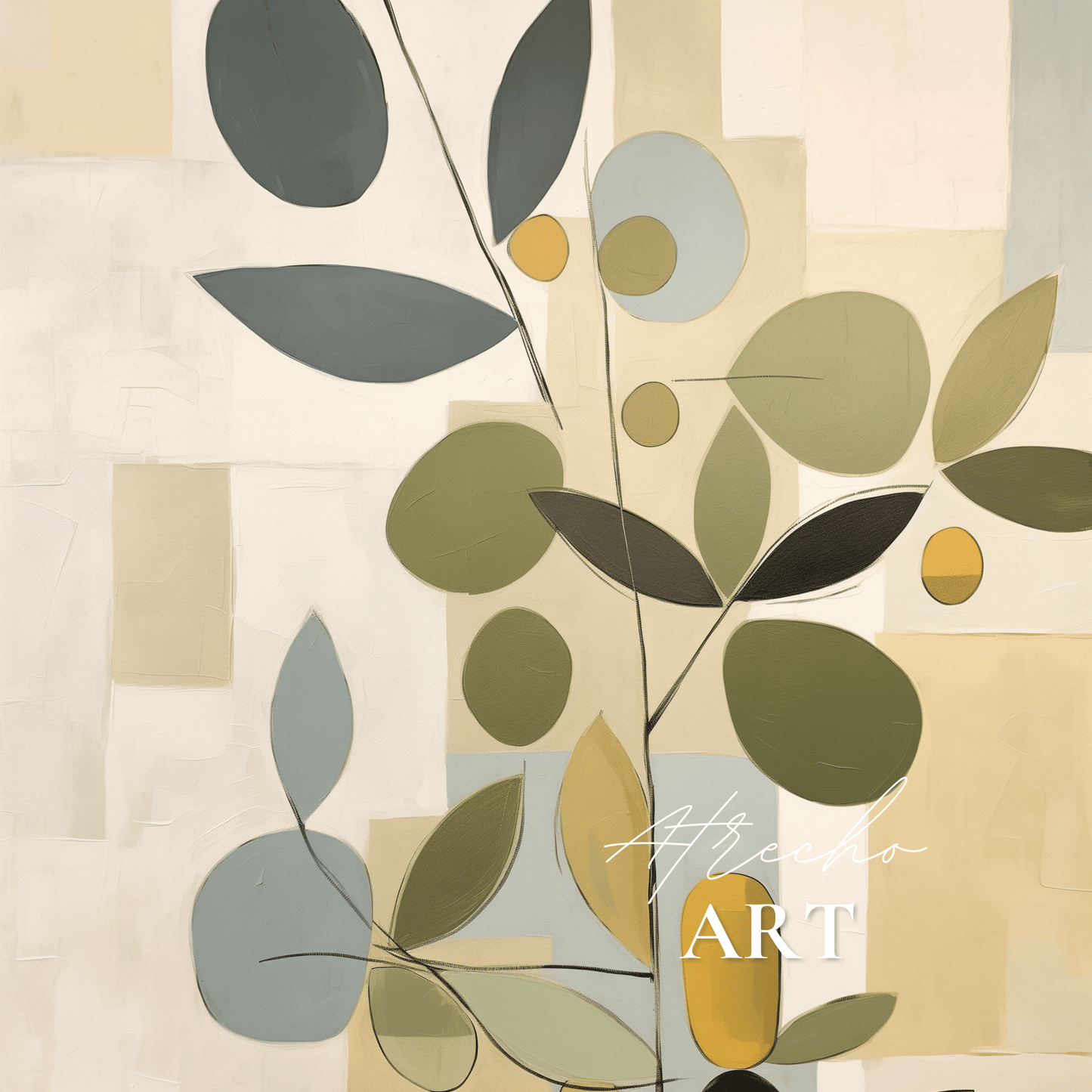 ABSTRACT OLIVES | Printed Artwork | AB23