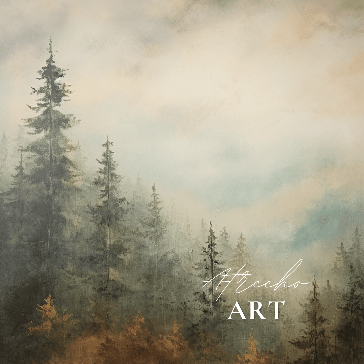 AUTUMN FOREST | Printed Artwork | L009