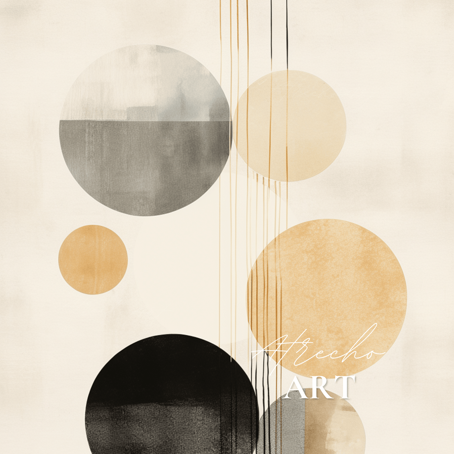 NEUTRAL CIRCLES | Printed Artwork | AB24