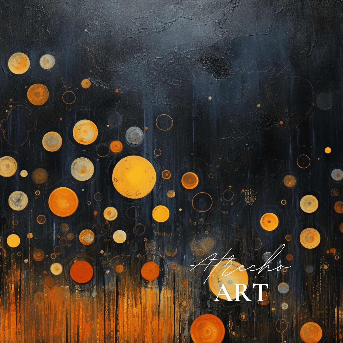 ABSTRACT CIRCLES | Printed Artwork | AB39