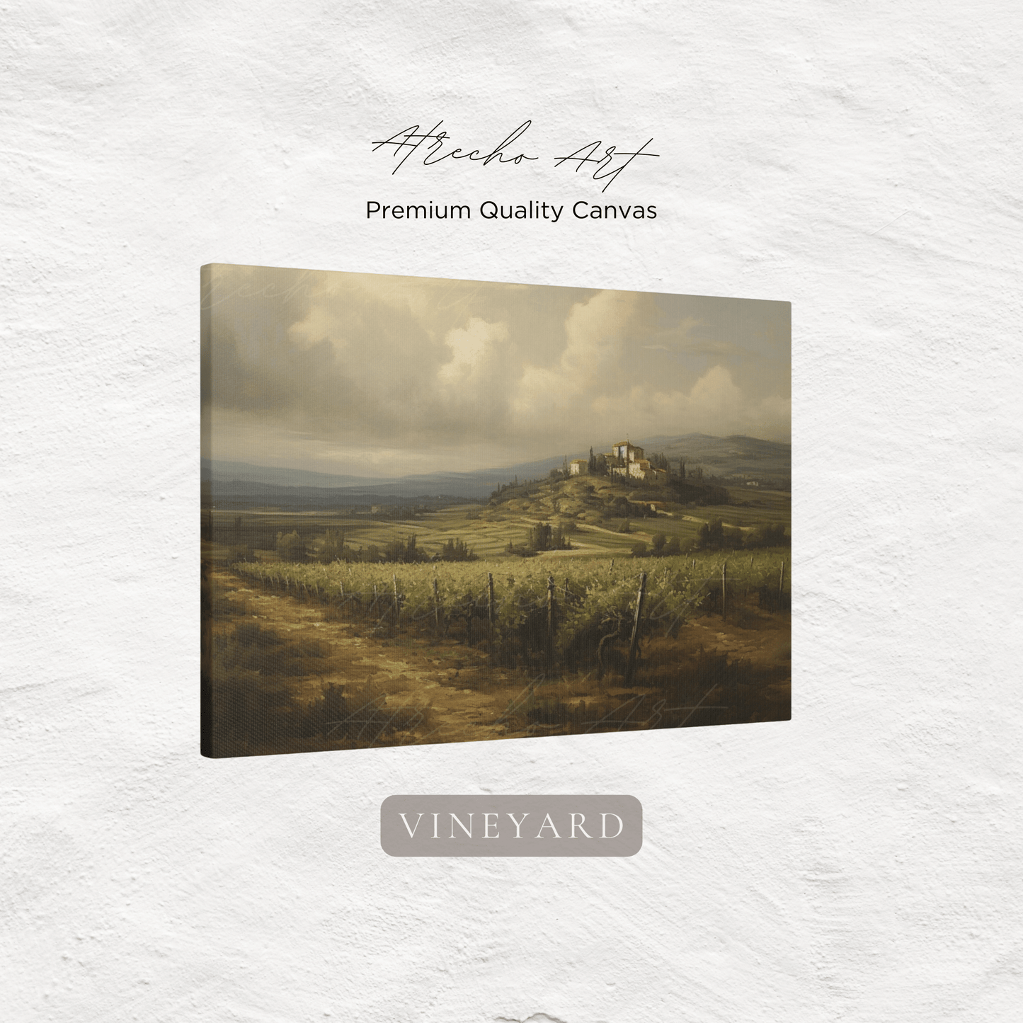 VINEYARD | Matte Canvas Artwork | L075