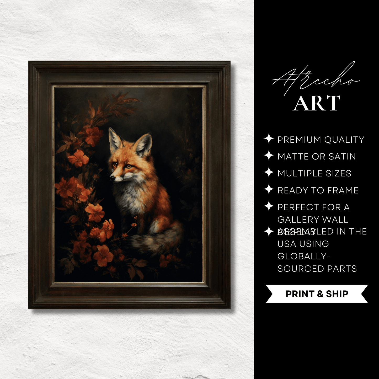 FOX | Printed Artwork | AN52 - Atrecho Art