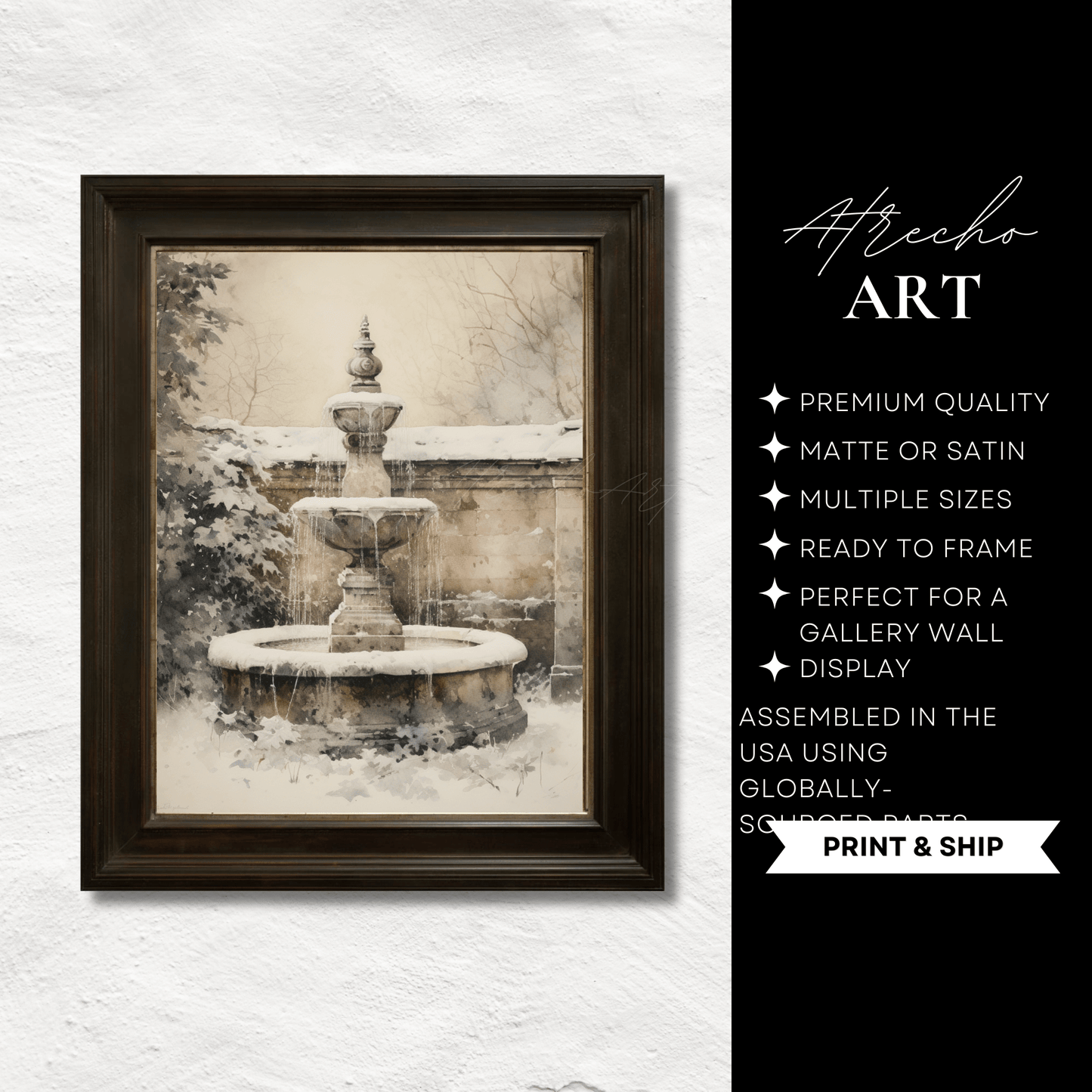 WINTER FOUNTAIN | Printed Artwork | AR38