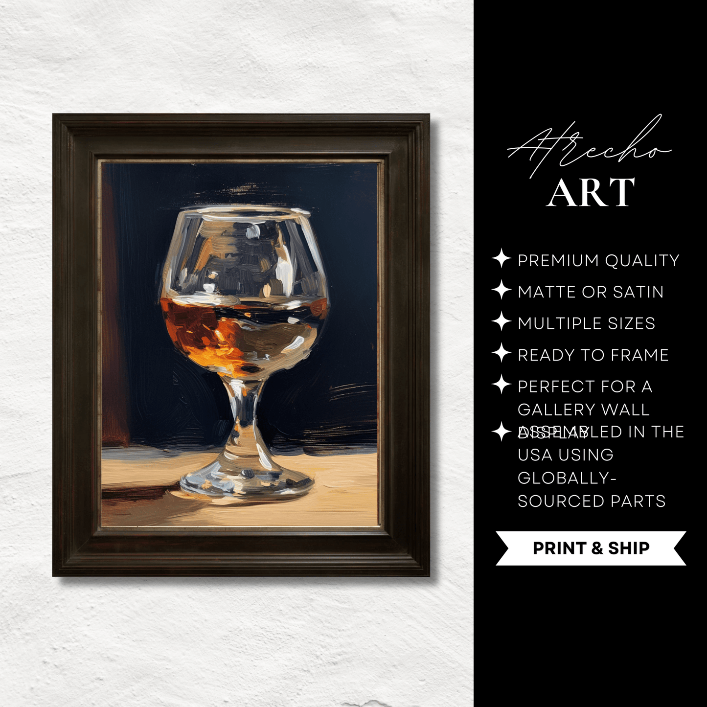 BRANDY GLASS | Printed Artwork | SL16