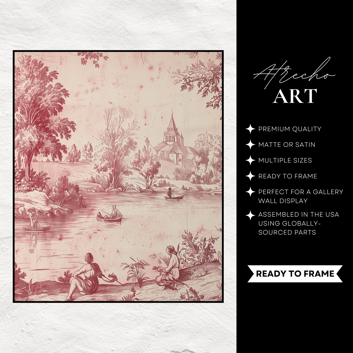 RED TOILE | Printed Artwork | TE26