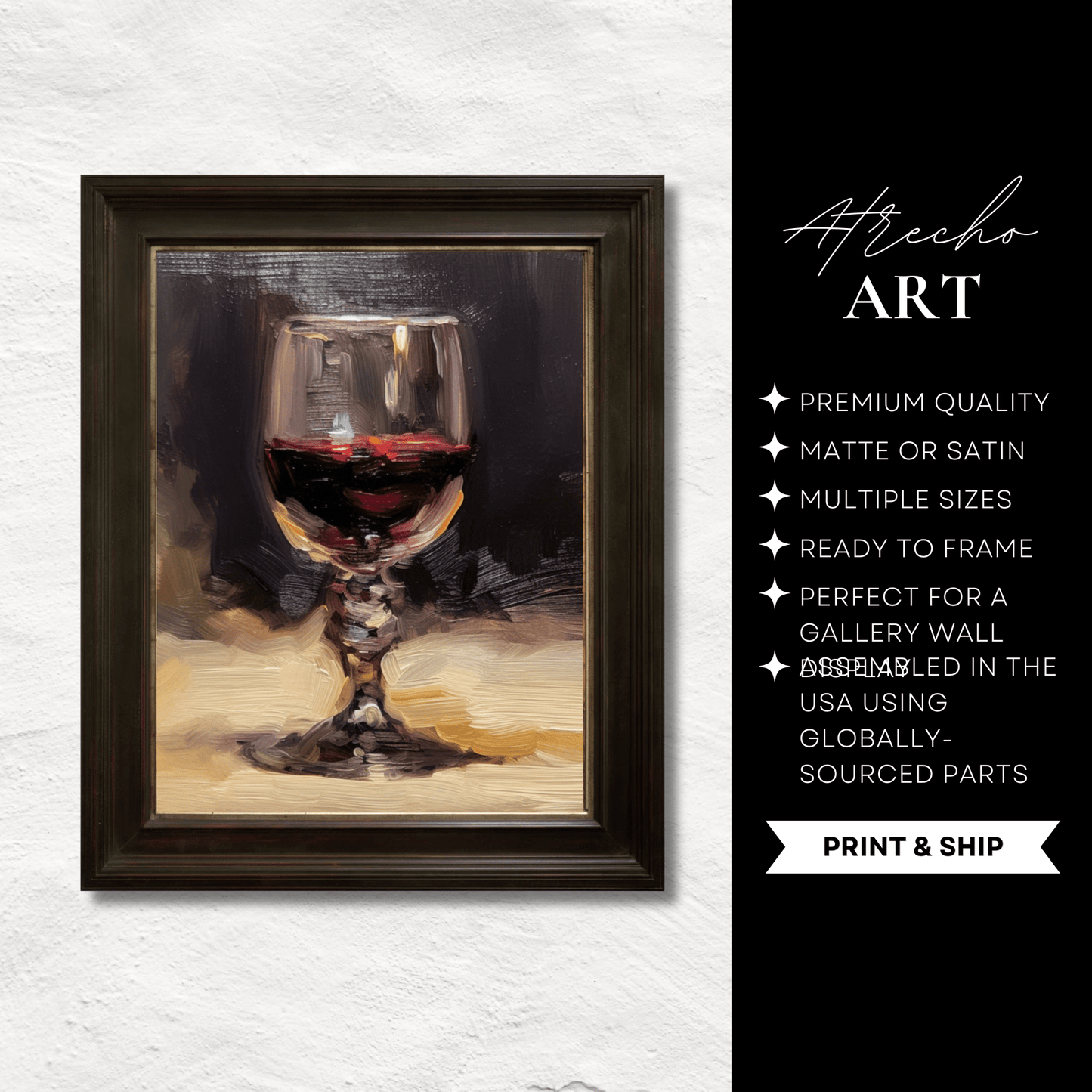 WINE GLASS | Printed Artwork | SL53