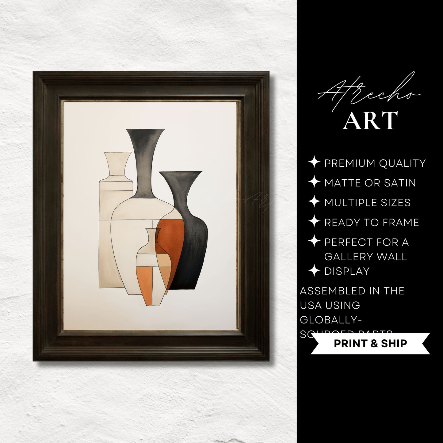 ABSTRACT URNS | Printed Artwork | AB12