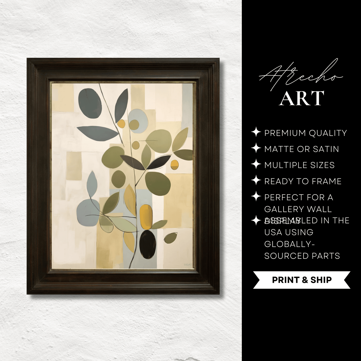 ABSTRACT OLIVES | Printed Artwork | AB23