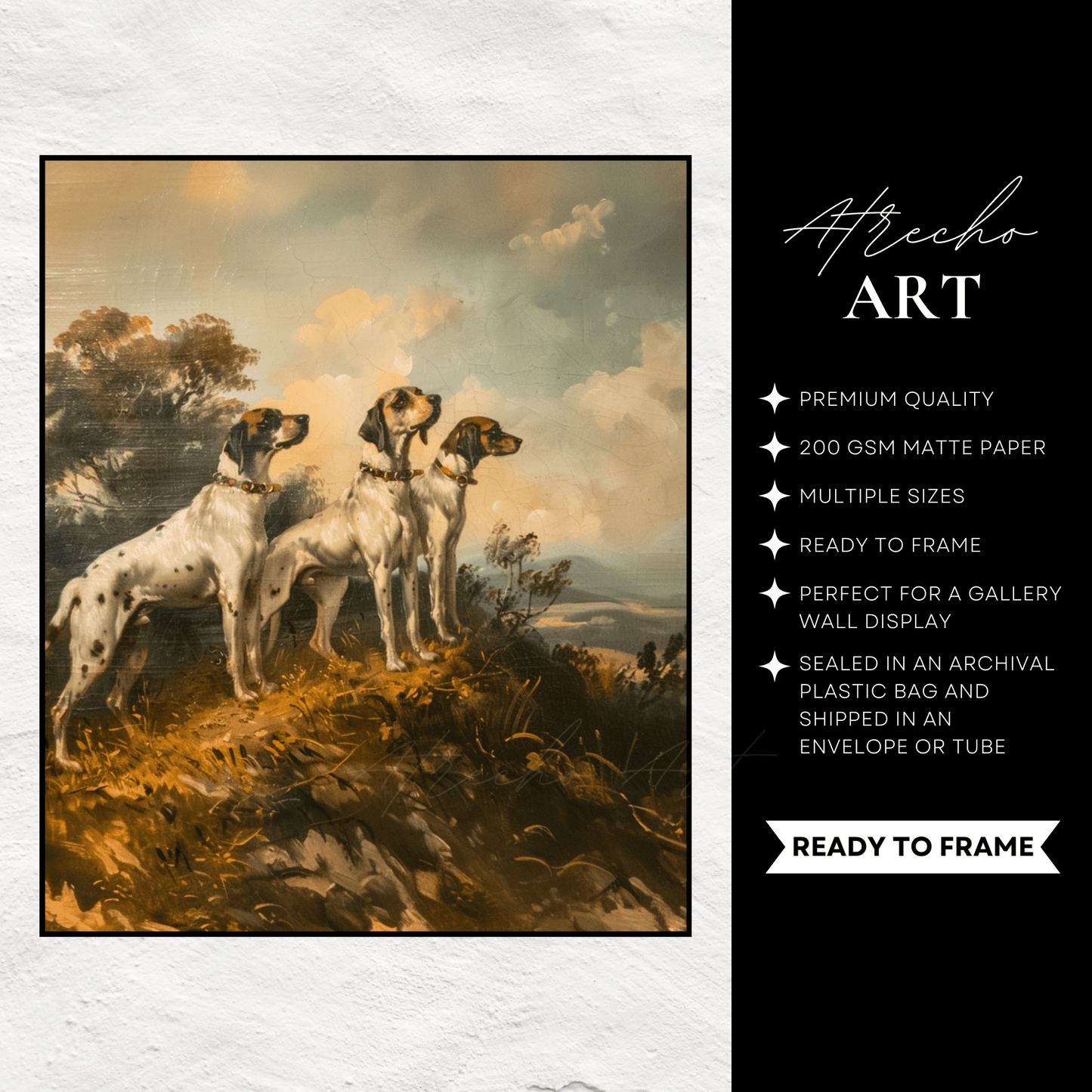 HUNTING DOGS | Printed Artwork | AN87