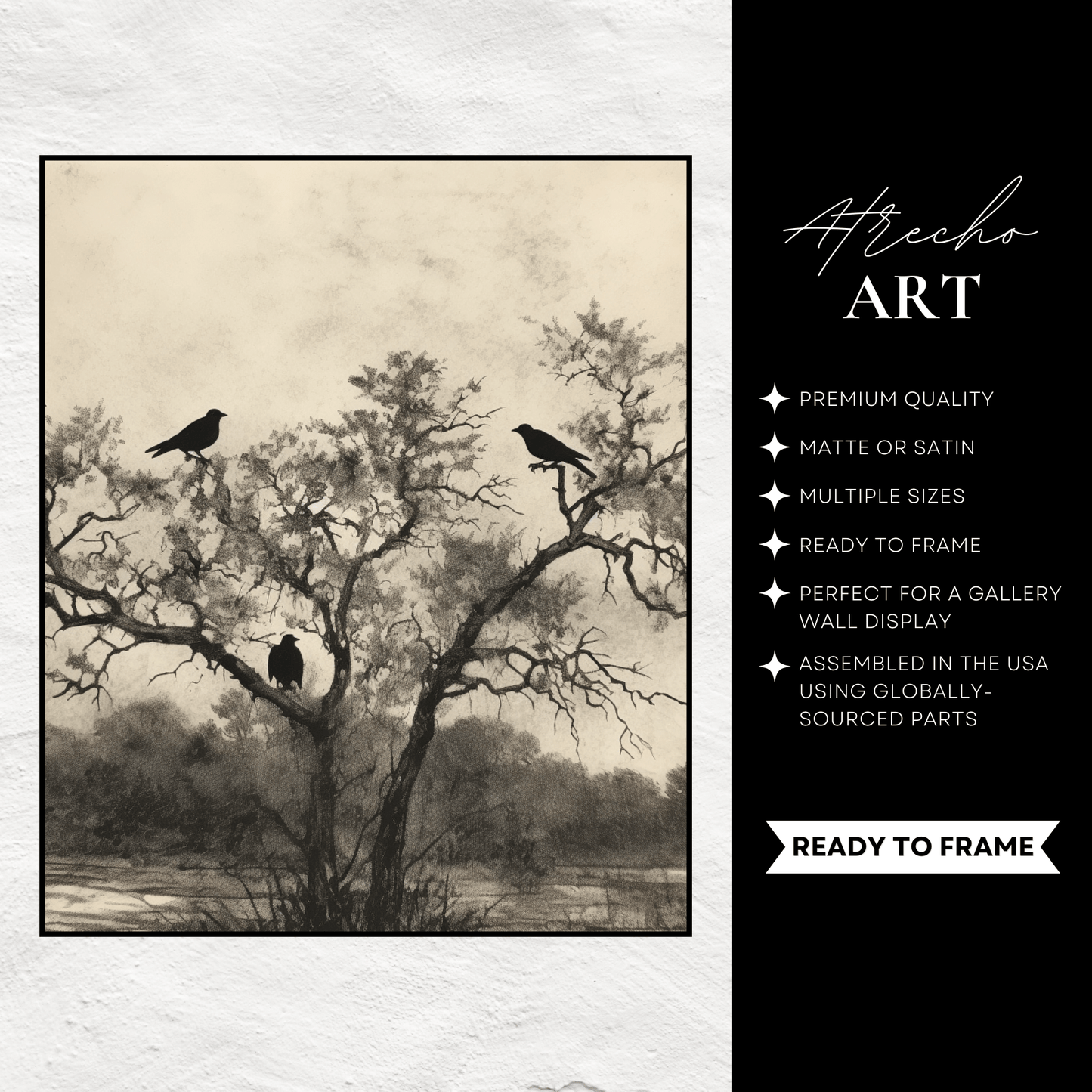 RAVENS IN A TREE | Printed Artwork | AN22