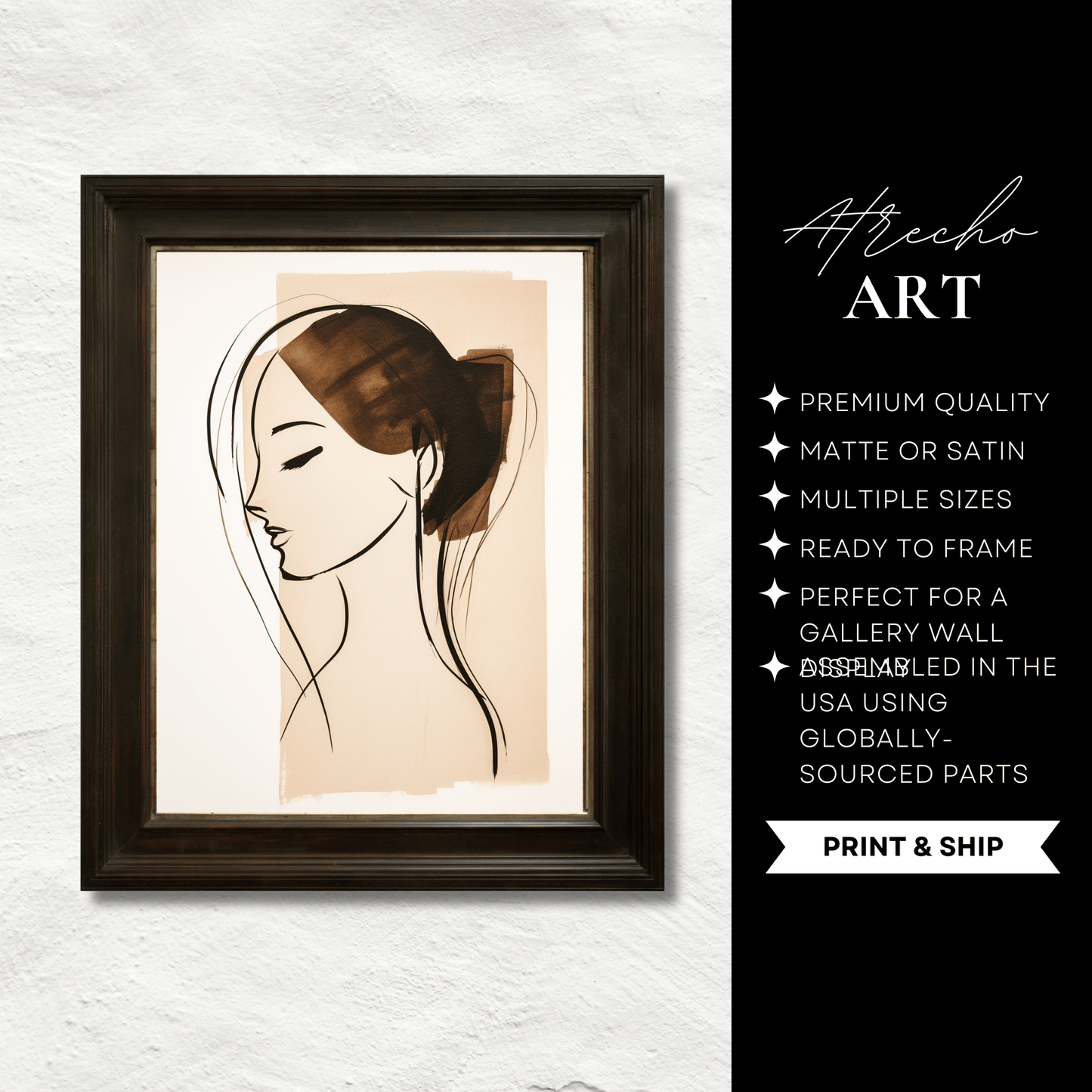 ABSTRACT WOMAN | Printed Artwork | AB14