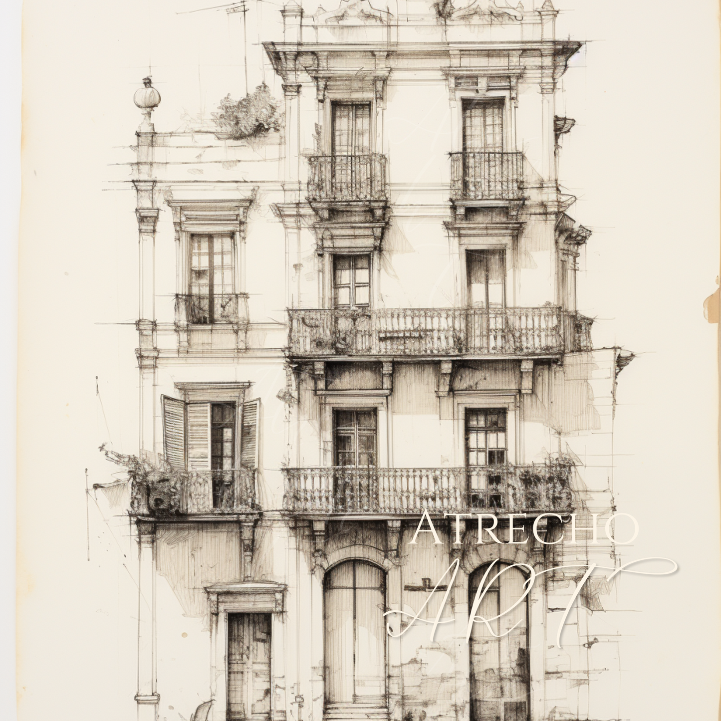 SET OF TWO Prints | P201 | Facades