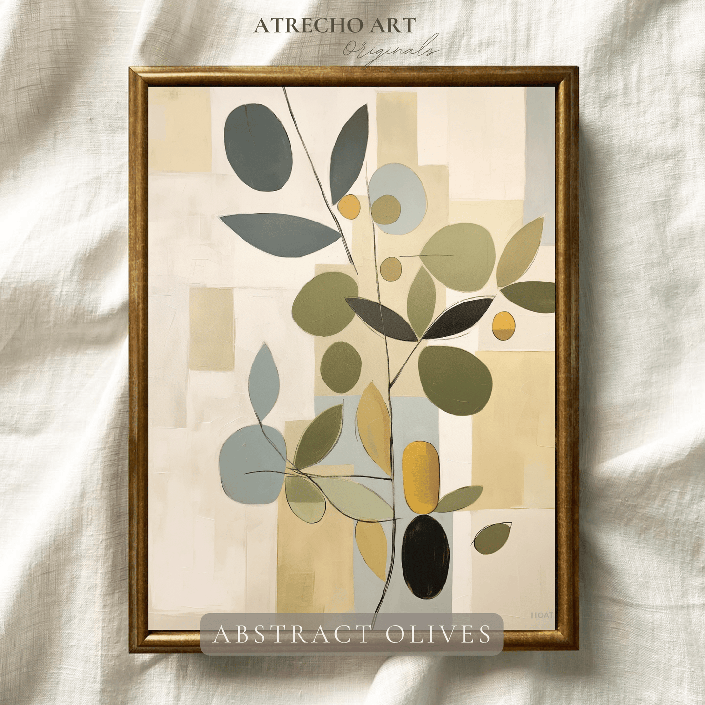 ABSTRACT OLIVES | Printed Artwork | AB23