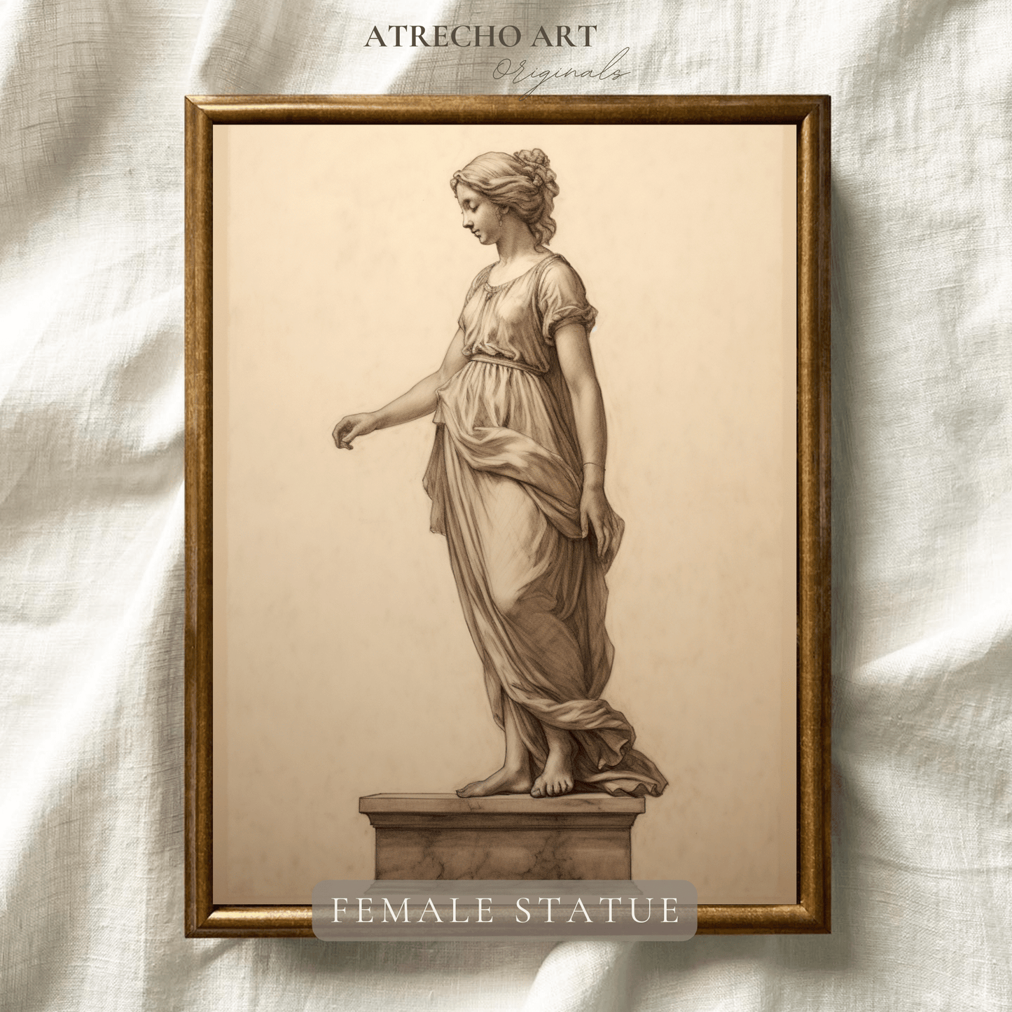 FEMALE STATUE | Printed Artwork | SL31