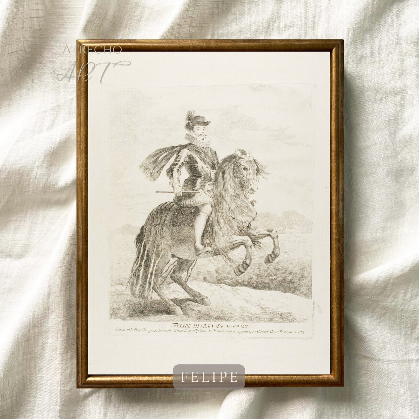 FELIPE III SKETCH | Printed Artwork | PE83