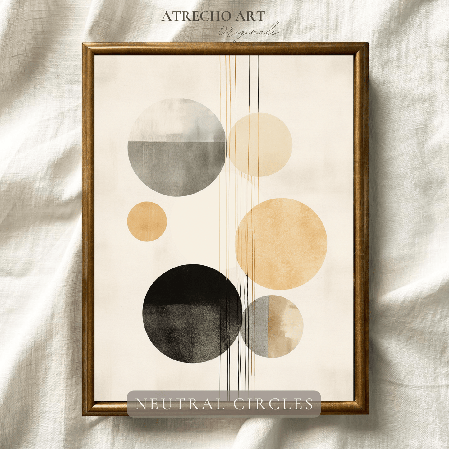 NEUTRAL CIRCLES | Printed Artwork | AB24