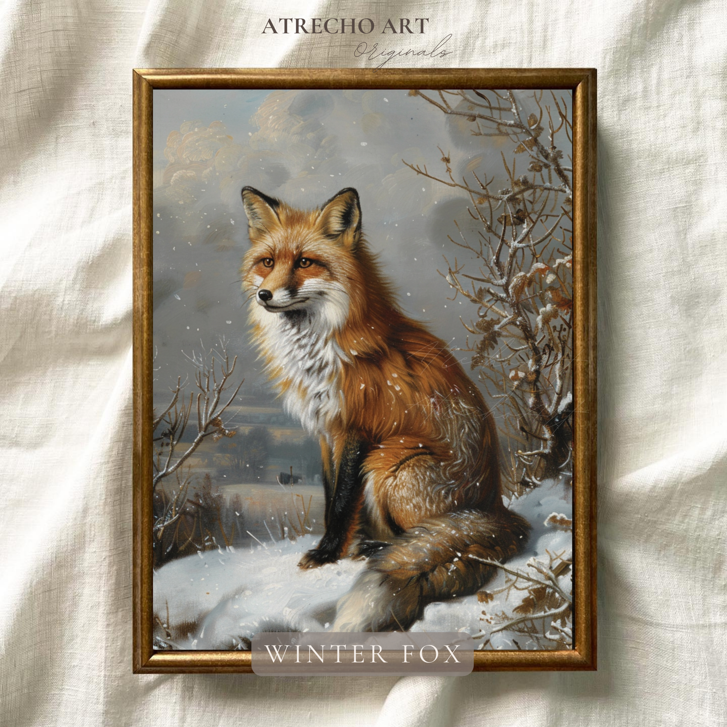 WINTER FOX | Printed Artwork | AN90