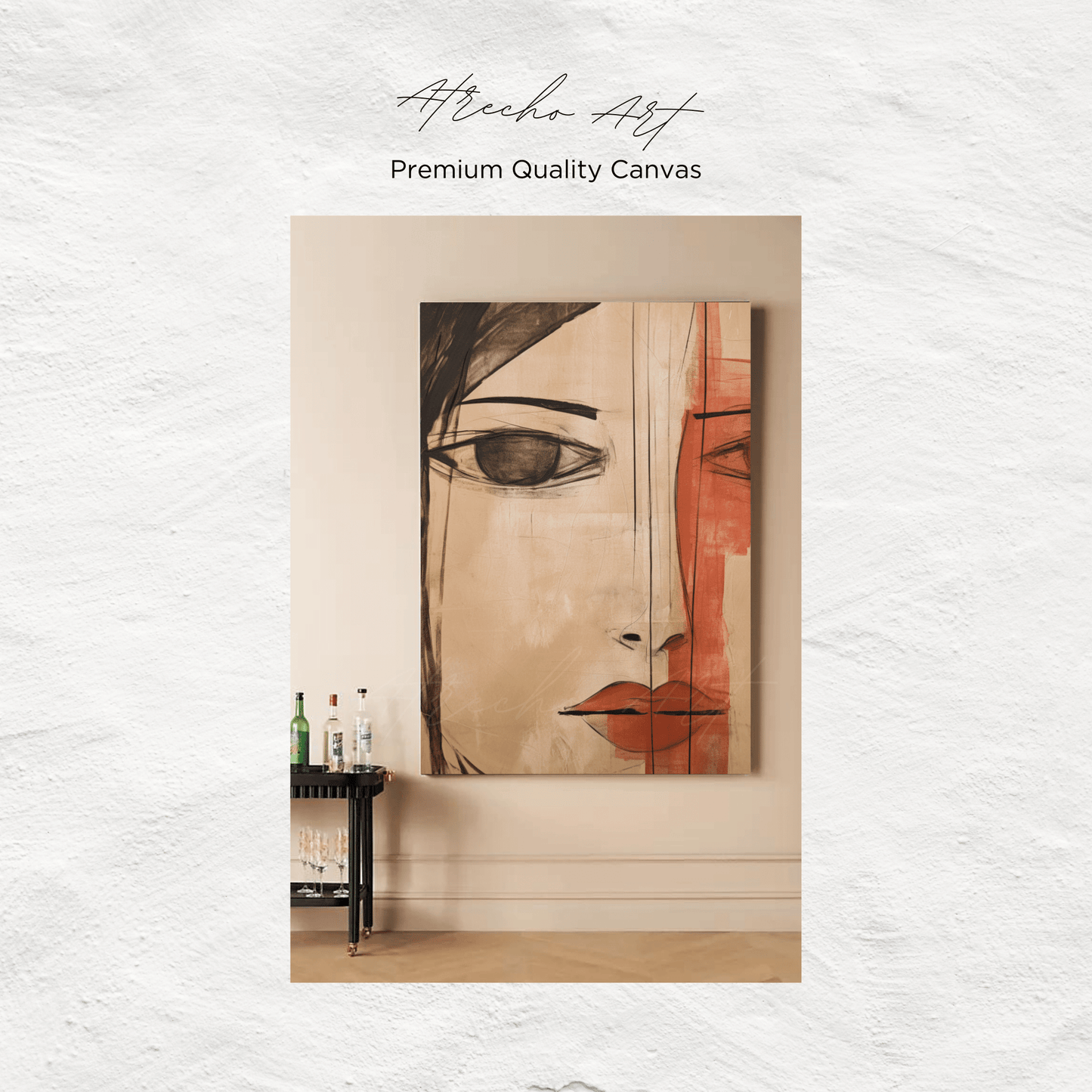 ABSTRACT FACE | Matte Canvas Artwork | AB02