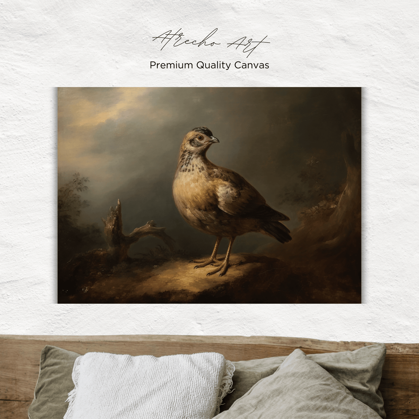 QUAIL | Matte Canvas Artwork | AN81