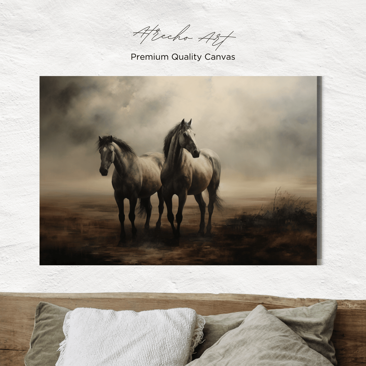 HORSES | Matte Canvas Artwork | AN75