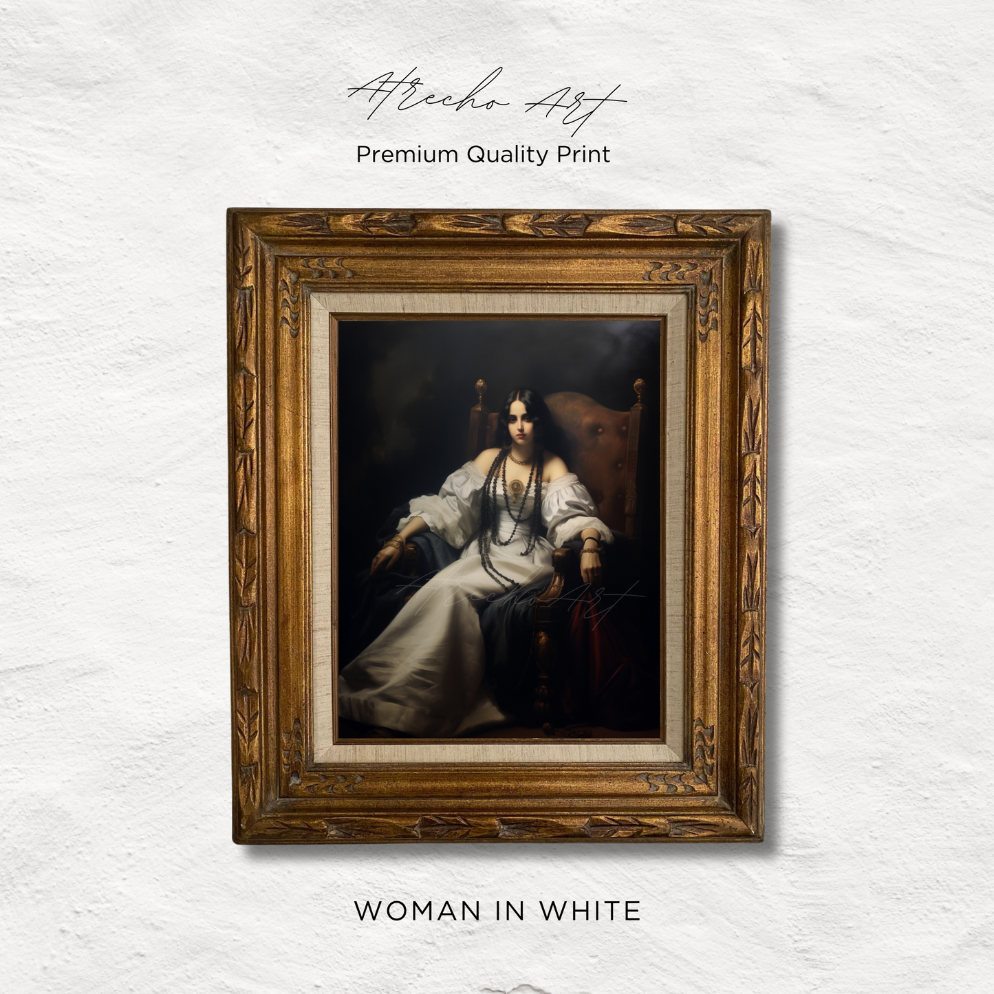 WOMAN IN WHITE | Printed Artwork | PE87