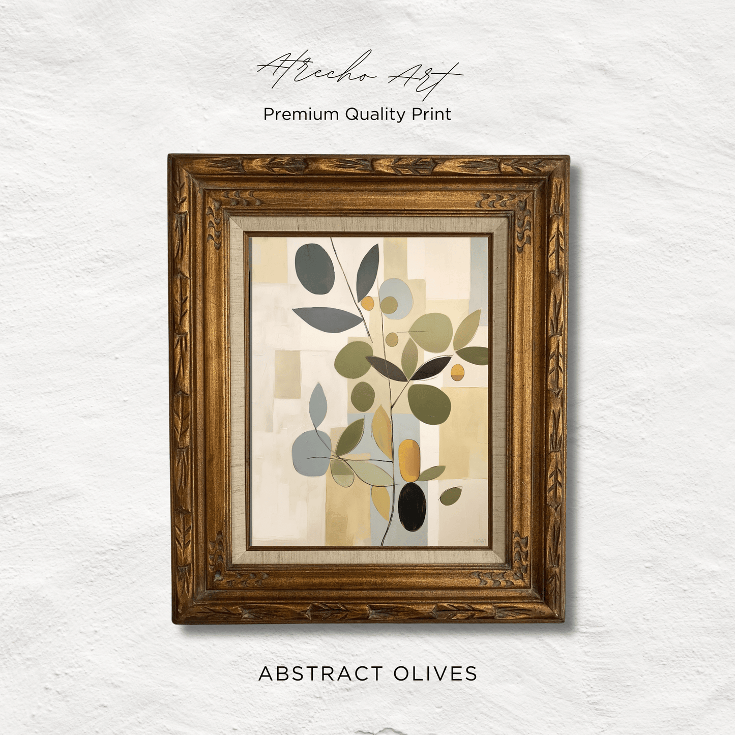 ABSTRACT OLIVES | Printed Artwork | AB23