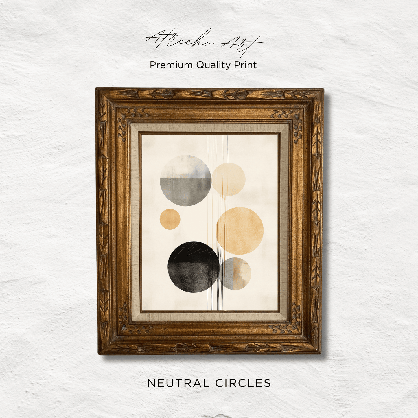 NEUTRAL CIRCLES | Printed Artwork | AB24