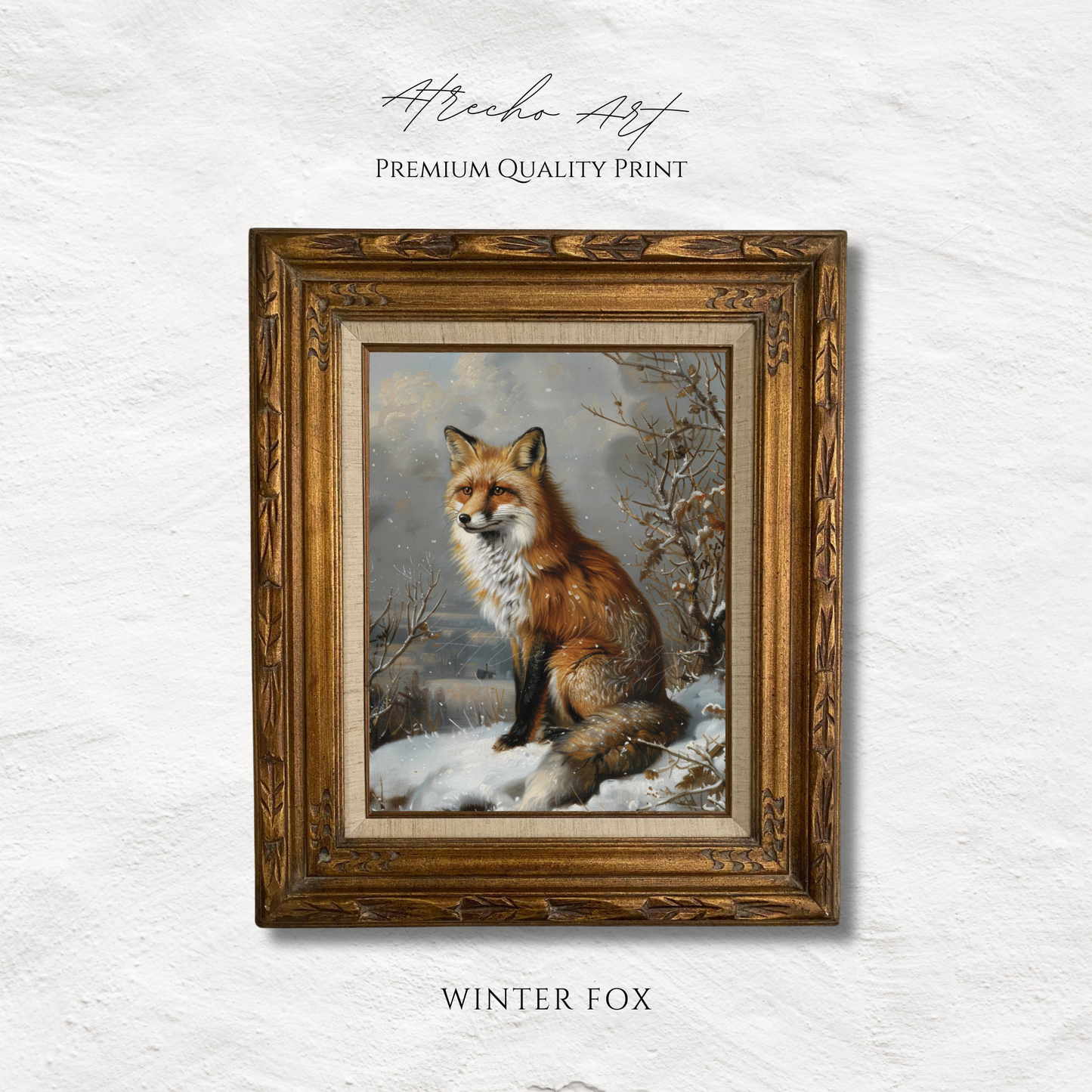 WINTER FOX | Printed Artwork | AN90