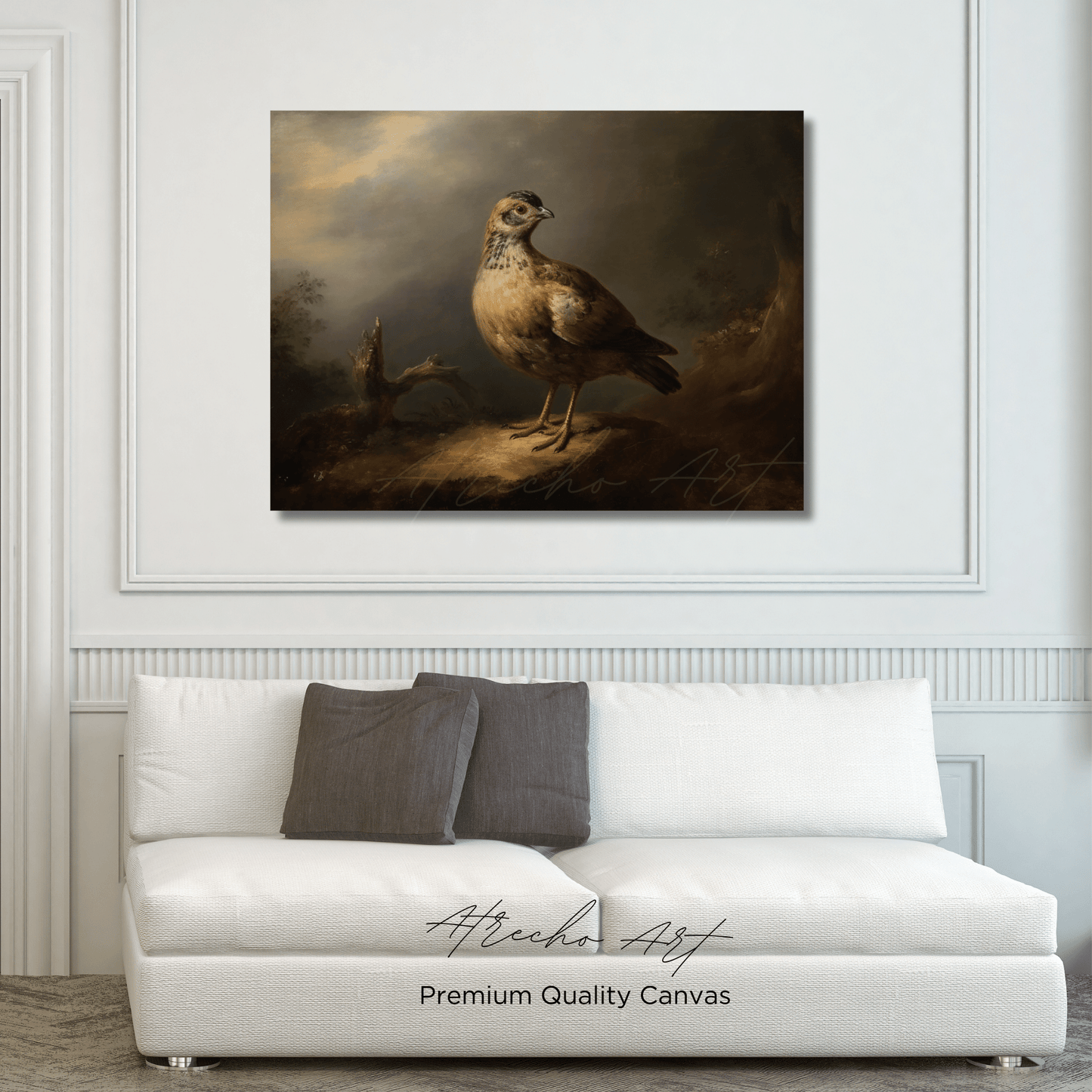 QUAIL | Matte Canvas Artwork | AN81