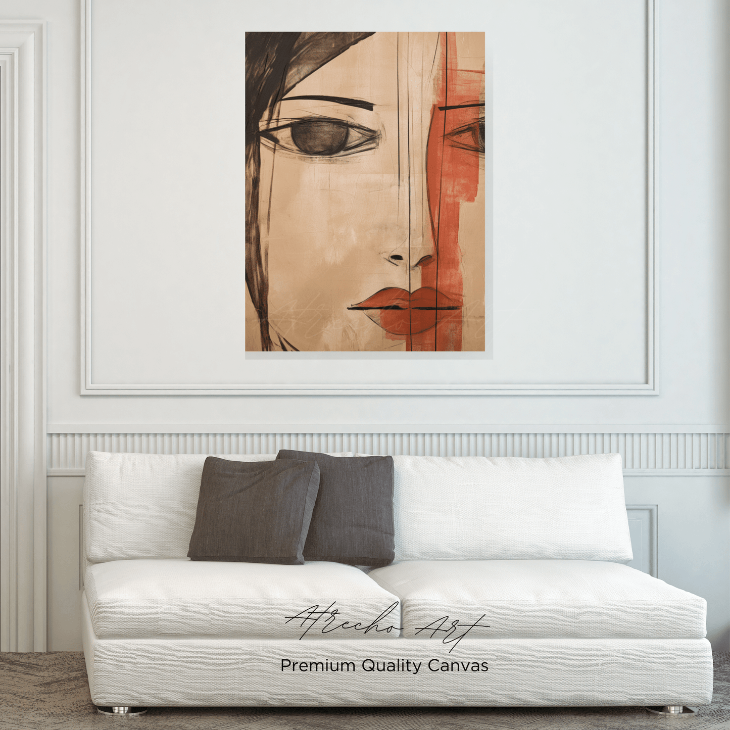 ABSTRACT FACE | Matte Canvas Artwork | AB02