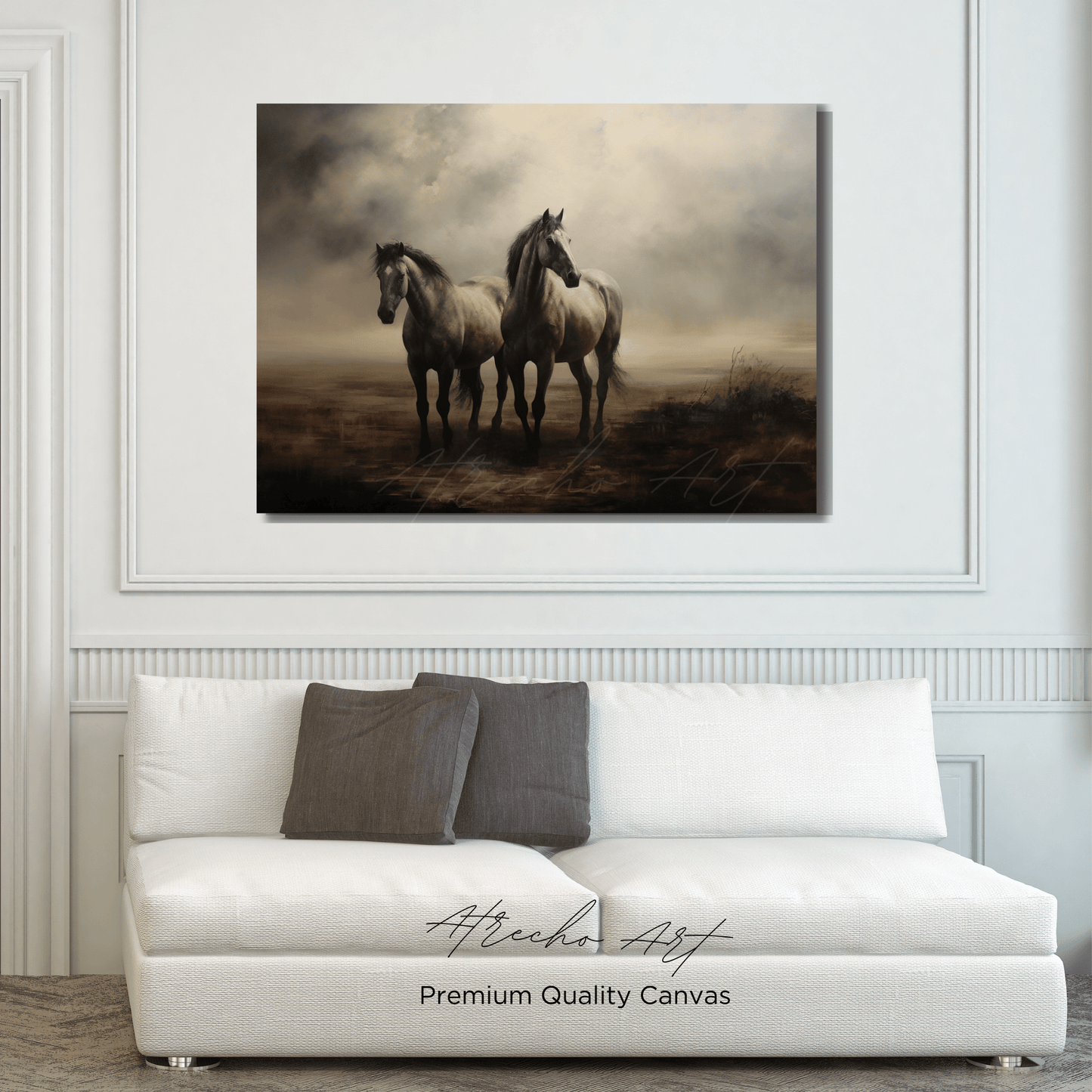 HORSES | Matte Canvas Artwork | AN75