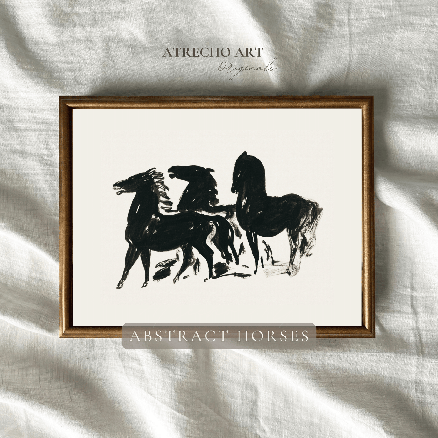 ABSTRACT HORSES | Printed Artwork | AB09