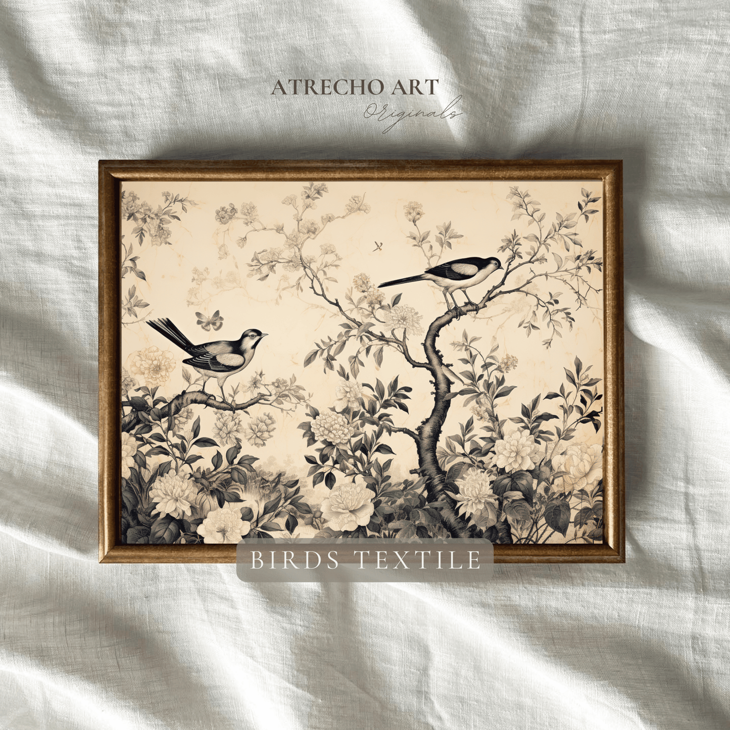 BIRDS TEXTILE | Printed Artwork | TE07