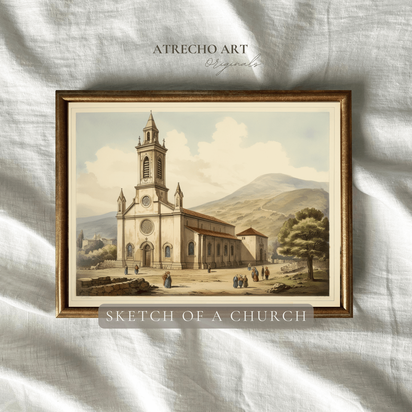 CHURCH SKETCH | Printed Artwork | RE23