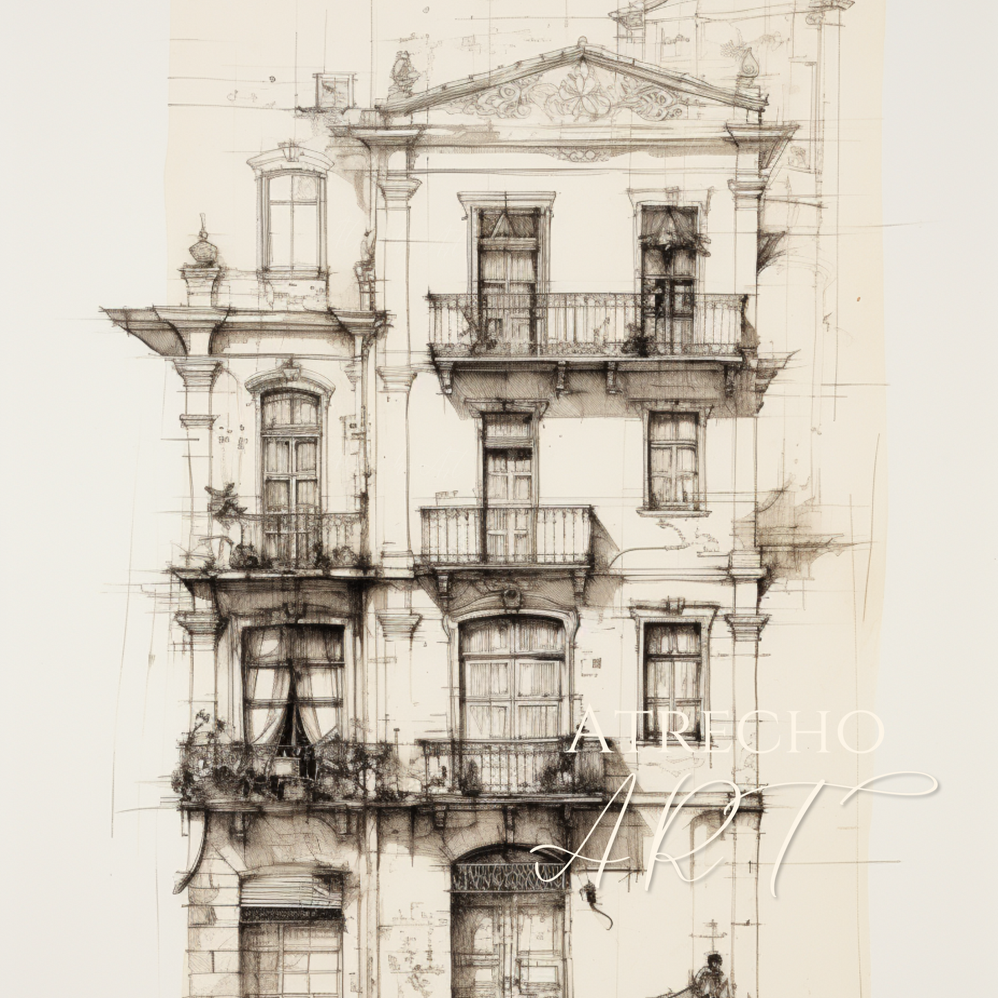 SET OF TWO Prints | P201 | Facades