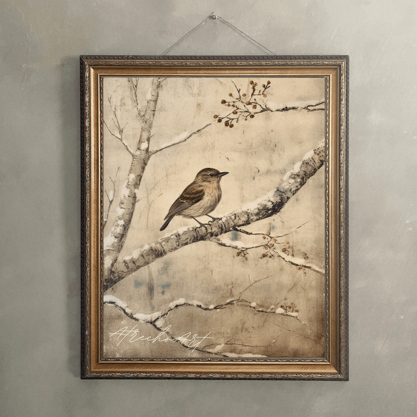 WINTER BIRD | Printed Artwork | AN66