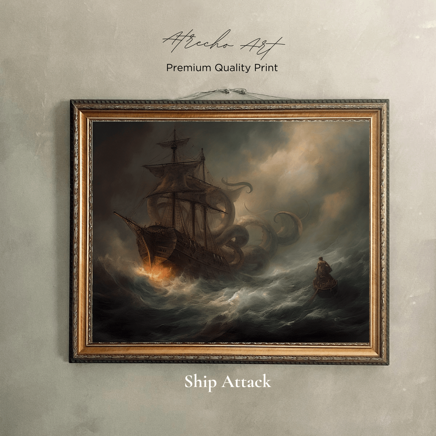 SHIP ATTACK | Printed Artwork | NA09