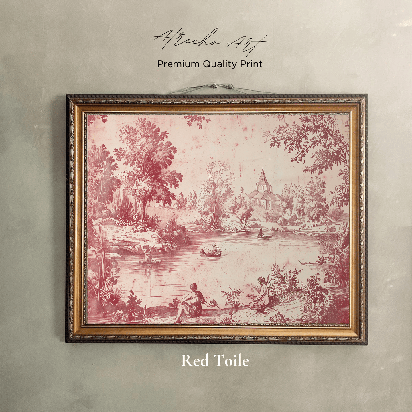 RED TOILE | Printed Artwork | TE26